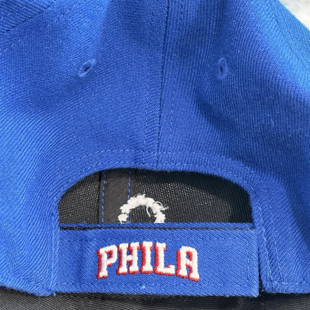 '47 Brand Philadelphia 76ers Baseball Cap Strapback Hat Blue One Size NBA